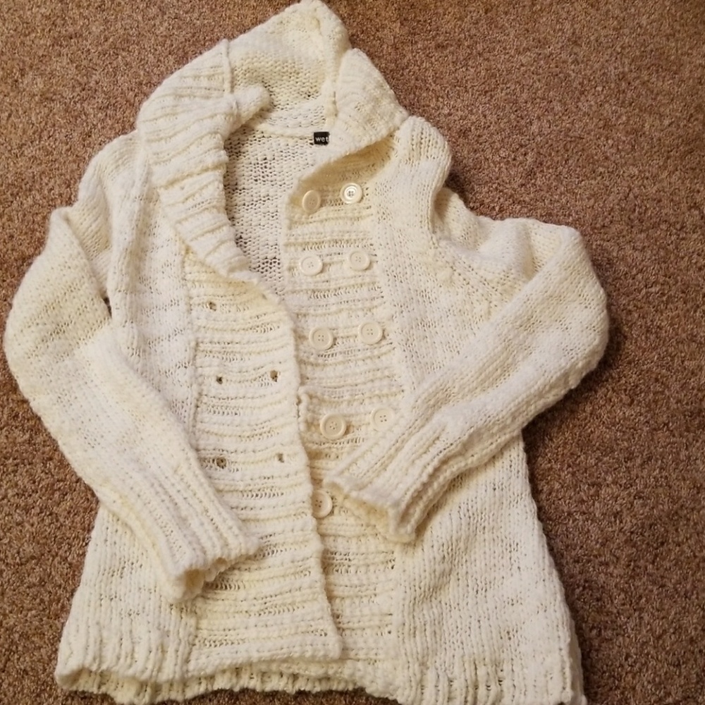 Cream Wet Seal Cardigan